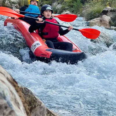 River kayaking in Greece.